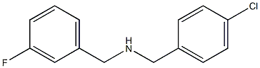 [(4-chlorophenyl)methyl][(3-fluorophenyl)methyl]amine 化学構造式