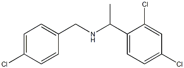 [(4-chlorophenyl)methyl][1-(2,4-dichlorophenyl)ethyl]amine 结构式