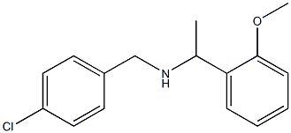 [(4-chlorophenyl)methyl][1-(2-methoxyphenyl)ethyl]amine,,结构式