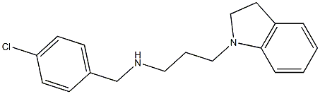 [(4-chlorophenyl)methyl][3-(2,3-dihydro-1H-indol-1-yl)propyl]amine|