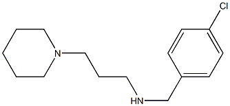 [(4-chlorophenyl)methyl][3-(piperidin-1-yl)propyl]amine,,结构式