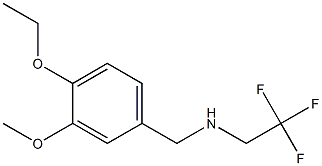 [(4-ethoxy-3-methoxyphenyl)methyl](2,2,2-trifluoroethyl)amine,,结构式