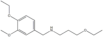 [(4-ethoxy-3-methoxyphenyl)methyl](3-ethoxypropyl)amine Structure