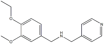 [(4-ethoxy-3-methoxyphenyl)methyl](pyridin-4-ylmethyl)amine,,结构式