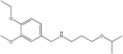 [(4-ethoxy-3-methoxyphenyl)methyl][3-(propan-2-yloxy)propyl]amine Struktur