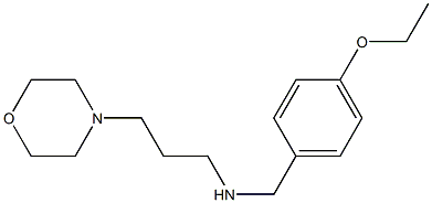 [(4-ethoxyphenyl)methyl][3-(morpholin-4-yl)propyl]amine 化学構造式