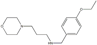 [(4-ethoxyphenyl)methyl][3-(morpholin-4-yl)propyl]amine,,结构式