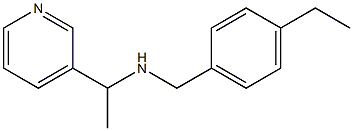 [(4-ethylphenyl)methyl][1-(pyridin-3-yl)ethyl]amine,,结构式