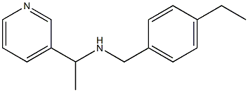 [(4-ethylphenyl)methyl][1-(pyridin-3-yl)ethyl]amine 结构式