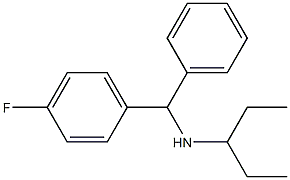 [(4-fluorophenyl)(phenyl)methyl](pentan-3-yl)amine Structure