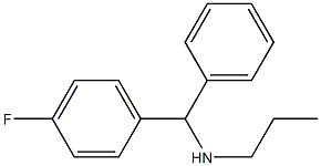 [(4-fluorophenyl)(phenyl)methyl](propyl)amine Struktur