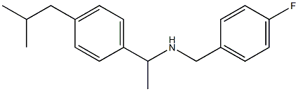 [(4-fluorophenyl)methyl]({1-[4-(2-methylpropyl)phenyl]ethyl})amine Structure