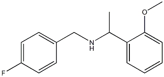 [(4-fluorophenyl)methyl][1-(2-methoxyphenyl)ethyl]amine Structure