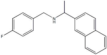 [(4-fluorophenyl)methyl][1-(naphthalen-2-yl)ethyl]amine,,结构式