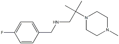 [(4-fluorophenyl)methyl][2-methyl-2-(4-methylpiperazin-1-yl)propyl]amine Structure