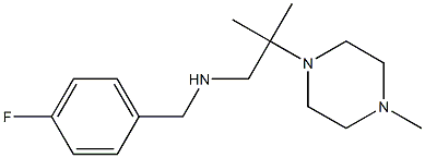 [(4-fluorophenyl)methyl][2-methyl-2-(4-methylpiperazin-1-yl)propyl]amine|