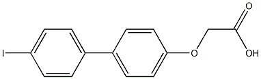 [(4'-iodo-1,1'-biphenyl-4-yl)oxy]acetic acid Struktur
