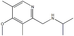 [(4-methoxy-3,5-dimethylpyridin-2-yl)methyl](propan-2-yl)amine 化学構造式