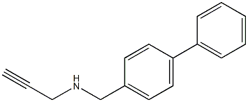 [(4-phenylphenyl)methyl](prop-2-yn-1-yl)amine Structure