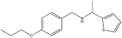 [(4-propoxyphenyl)methyl][1-(thiophen-2-yl)ethyl]amine 结构式