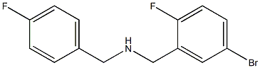 [(5-bromo-2-fluorophenyl)methyl][(4-fluorophenyl)methyl]amine,,结构式