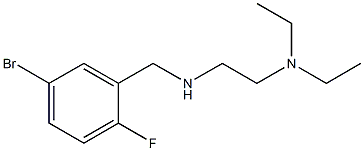 [(5-bromo-2-fluorophenyl)methyl][2-(diethylamino)ethyl]amine 化学構造式