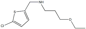 [(5-chlorothiophen-2-yl)methyl](3-ethoxypropyl)amine Structure