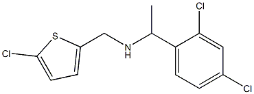 [(5-chlorothiophen-2-yl)methyl][1-(2,4-dichlorophenyl)ethyl]amine|