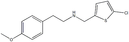 [(5-chlorothiophen-2-yl)methyl][2-(4-methoxyphenyl)ethyl]amine 化学構造式