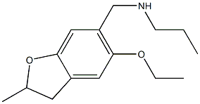 [(5-ethoxy-2-methyl-2,3-dihydro-1-benzofuran-6-yl)methyl](propyl)amine Struktur