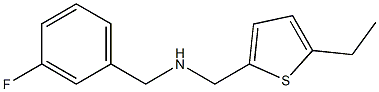 [(5-ethylthiophen-2-yl)methyl][(3-fluorophenyl)methyl]amine Struktur