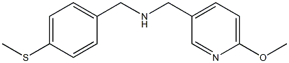  [(6-methoxypyridin-3-yl)methyl]({[4-(methylsulfanyl)phenyl]methyl})amine