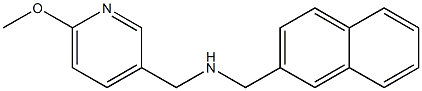 [(6-methoxypyridin-3-yl)methyl](naphthalen-2-ylmethyl)amine|