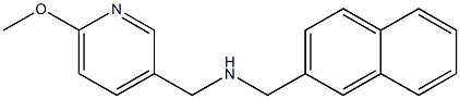 [(6-methoxypyridin-3-yl)methyl](naphthalen-2-ylmethyl)amine Structure