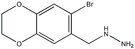 [(7-bromo-2,3-dihydro-1,4-benzodioxin-6-yl)methyl]hydrazine 结构式