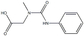 [(anilinocarbonyl)(methyl)amino]acetic acid 化学構造式