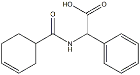 [(cyclohex-3-en-1-ylcarbonyl)amino](phenyl)acetic acid,,结构式