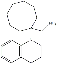 [1-(1,2,3,4-tetrahydroquinolin-1-yl)cyclooctyl]methanamine,,结构式