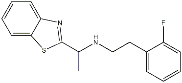 [1-(1,3-benzothiazol-2-yl)ethyl][2-(2-fluorophenyl)ethyl]amine