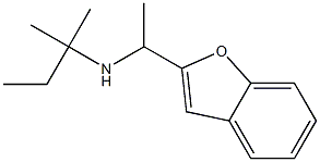 [1-(1-benzofuran-2-yl)ethyl](2-methylbutan-2-yl)amine Struktur