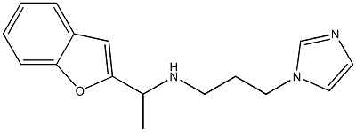 [1-(1-benzofuran-2-yl)ethyl][3-(1H-imidazol-1-yl)propyl]amine