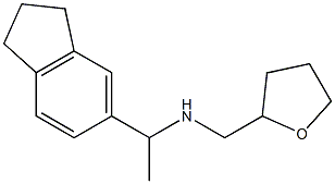 [1-(2,3-dihydro-1H-inden-5-yl)ethyl](oxolan-2-ylmethyl)amine Structure