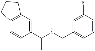 [1-(2,3-dihydro-1H-inden-5-yl)ethyl][(3-fluorophenyl)methyl]amine