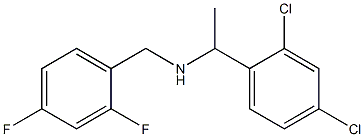 [1-(2,4-dichlorophenyl)ethyl][(2,4-difluorophenyl)methyl]amine 结构式