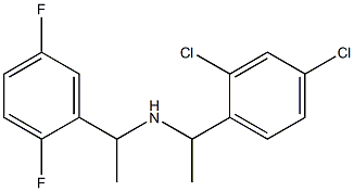 [1-(2,4-dichlorophenyl)ethyl][1-(2,5-difluorophenyl)ethyl]amine,,结构式