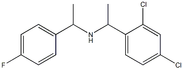 [1-(2,4-dichlorophenyl)ethyl][1-(4-fluorophenyl)ethyl]amine 结构式