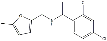 [1-(2,4-dichlorophenyl)ethyl][1-(5-methylfuran-2-yl)ethyl]amine Struktur