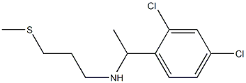 [1-(2,4-dichlorophenyl)ethyl][3-(methylsulfanyl)propyl]amine Structure
