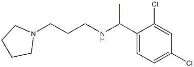 [1-(2,4-dichlorophenyl)ethyl][3-(pyrrolidin-1-yl)propyl]amine,,结构式