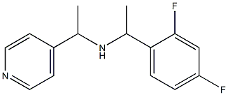 [1-(2,4-difluorophenyl)ethyl][1-(pyridin-4-yl)ethyl]amine|